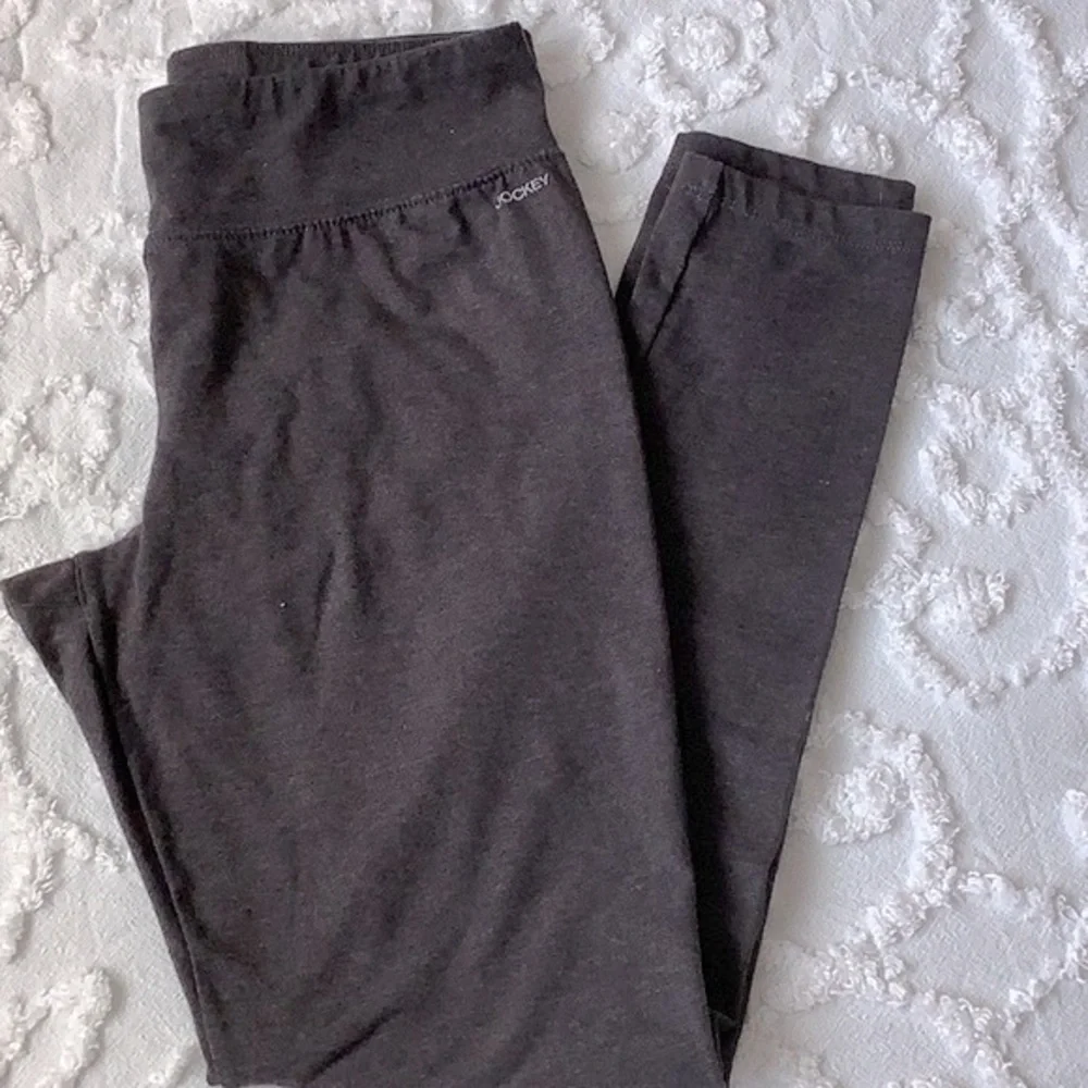 Jockey® Lightweight Charcoal Grey Heather Cotton Stretch Ankle Legging - Picture 4 of 6